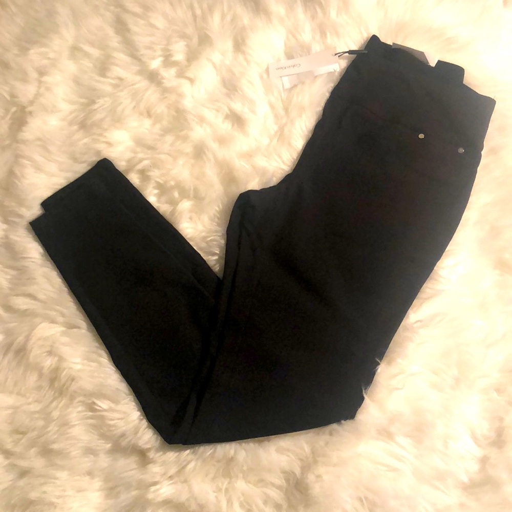 Calvin Klein Black Croc leggings